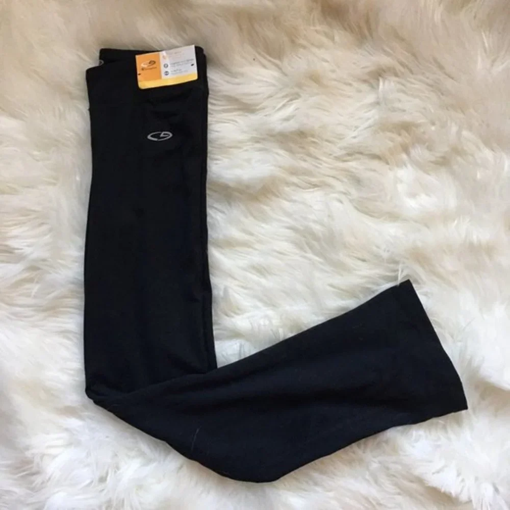 Champion Girls Youth Black Performance Regular Athletic Pant Leggings, Medium